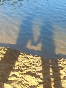 Liebessprüche - Schatten am Strand